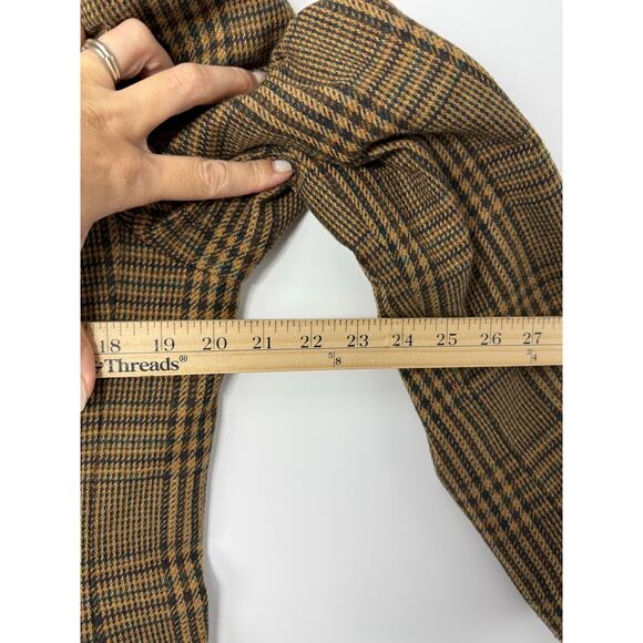 Vintage BICE Wool Blend Plaid Blazer Women’s Size 12 Old Money Equestrian Prep - Picture 6 of 8